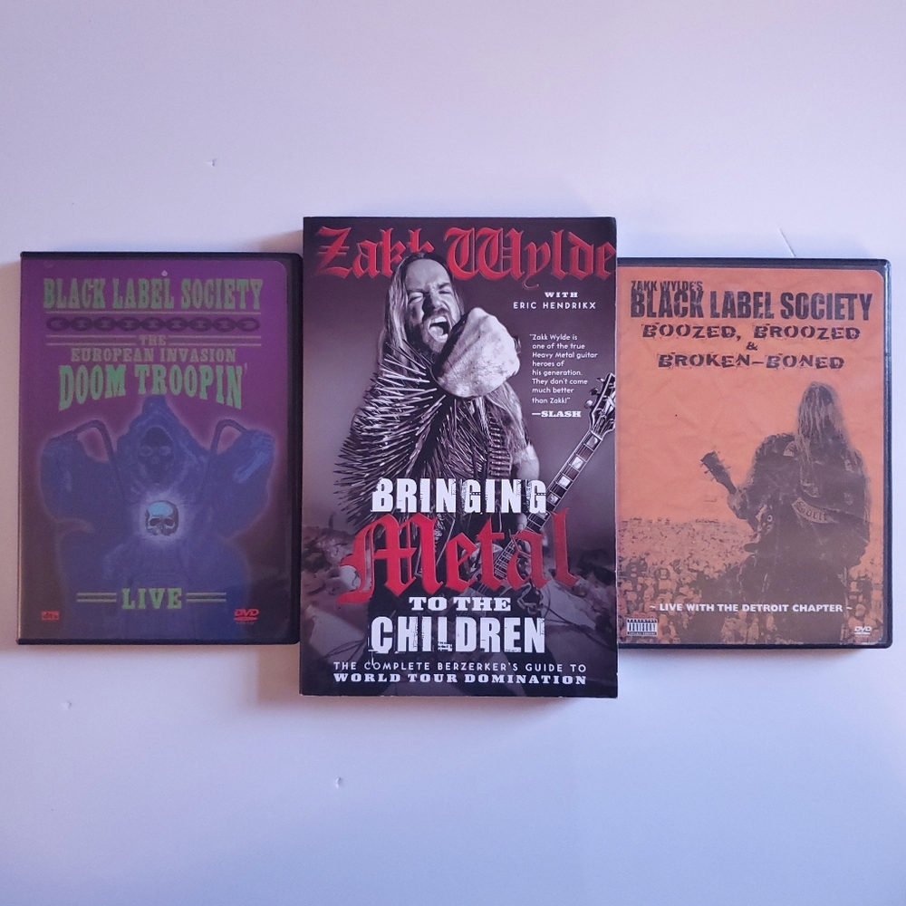 Zack Wilde / Black Label Society -  Book And 2 DVD Bundle